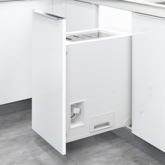 higold/悍高 橱柜米箱拉篮阻尼导轨25kg大容量多功能储存一键取米 300